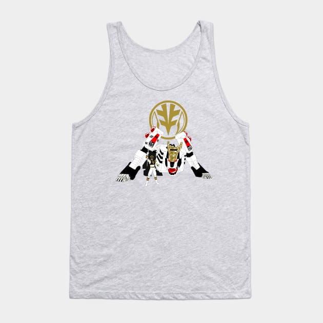 WHITE TIGER RANGER Tank Top by popcultchart